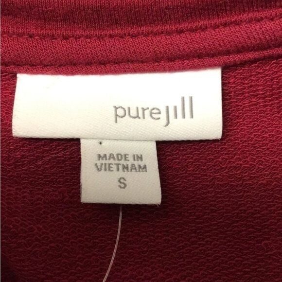 Pure Jill Women’s Long Sleeve Crew Neck Pullover Sweater Tunic, Cranberry - Picture 6 of 9